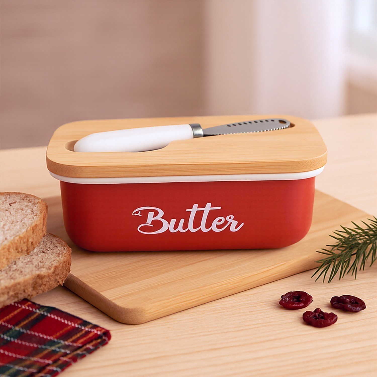 Mehrteiliges Party-Geschenkset, rote Butterdosen – Ideal für Weihnachten, Valentinstag und besondere Anlässe - Thumbnail 3