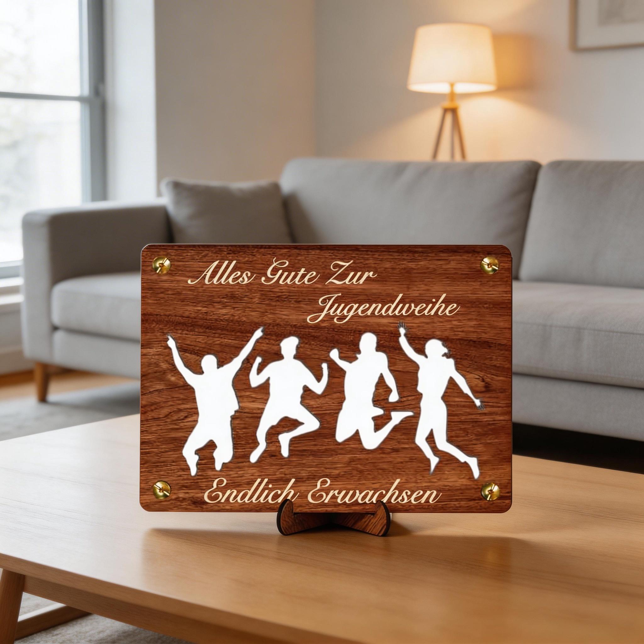 Youth Initiation Ceremony Gift, Wooden Board With “Best Wishes For Your Youth Initiation Ceremony” Engraving, Original Gift Packaging For The Youth Initiation Ceremony, Party Decorations & Gift Ideas