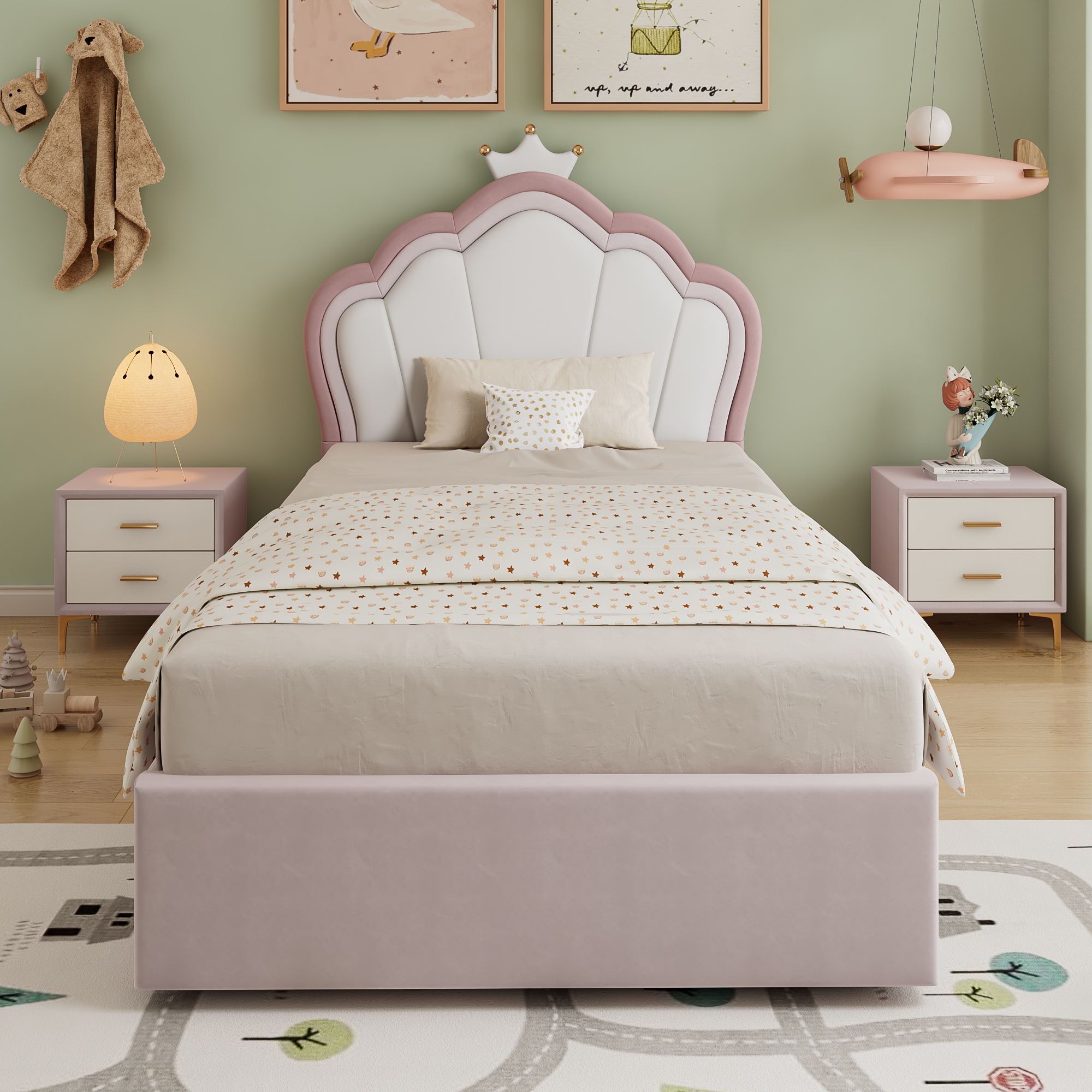 Upholstered Bed, Hydraulic With Storage Function, 3ft Single 90x190cm — image 3