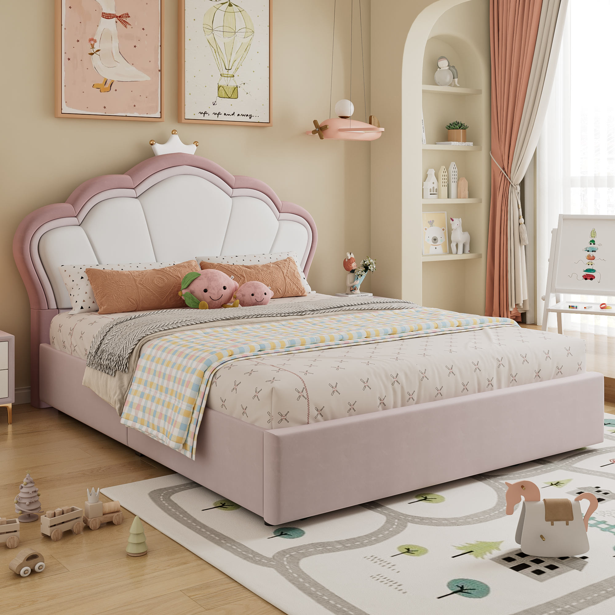 Upholstered Bed, Hydraulic With Storage Function, 4ft6 Double 135x190cm — image 4