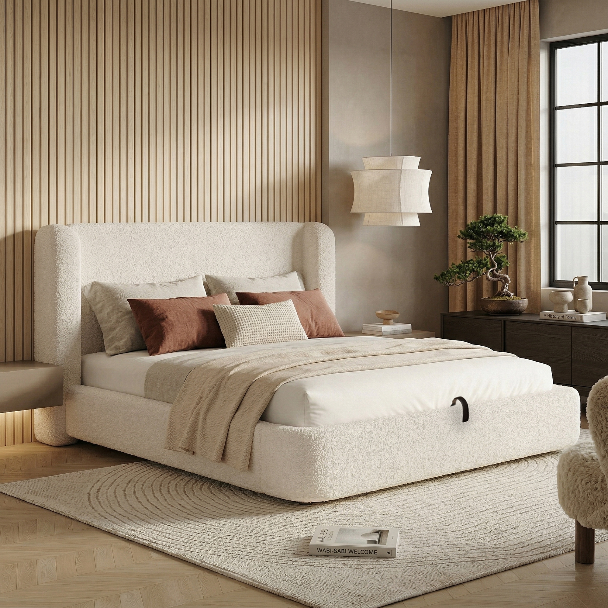 6FT Super King Size Upholstered Ottoman Storage Bed 180 X 200 Cm Hydraulic — image 3