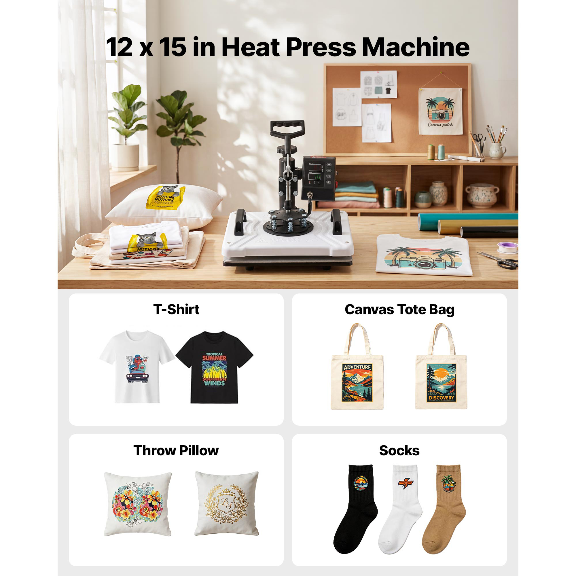 Heat Press Machine 12 X 15 In Sublimation Press Machine Swing Away, Heat Up Fast And Even, Digital… image 2