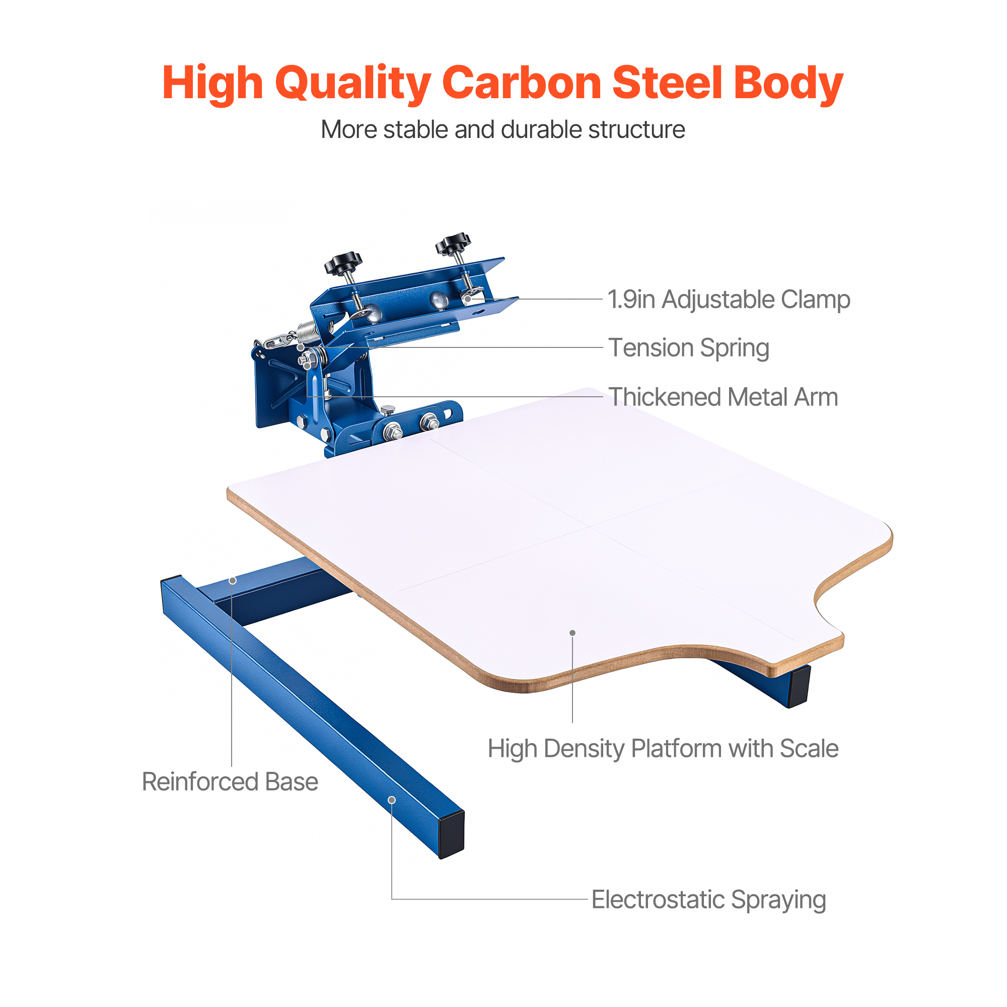 Screen Printing Machine 1 Color 1 Station Silk Screen Printing Press, 21.3 X 17.7 In Platen, Adjustable… image 5