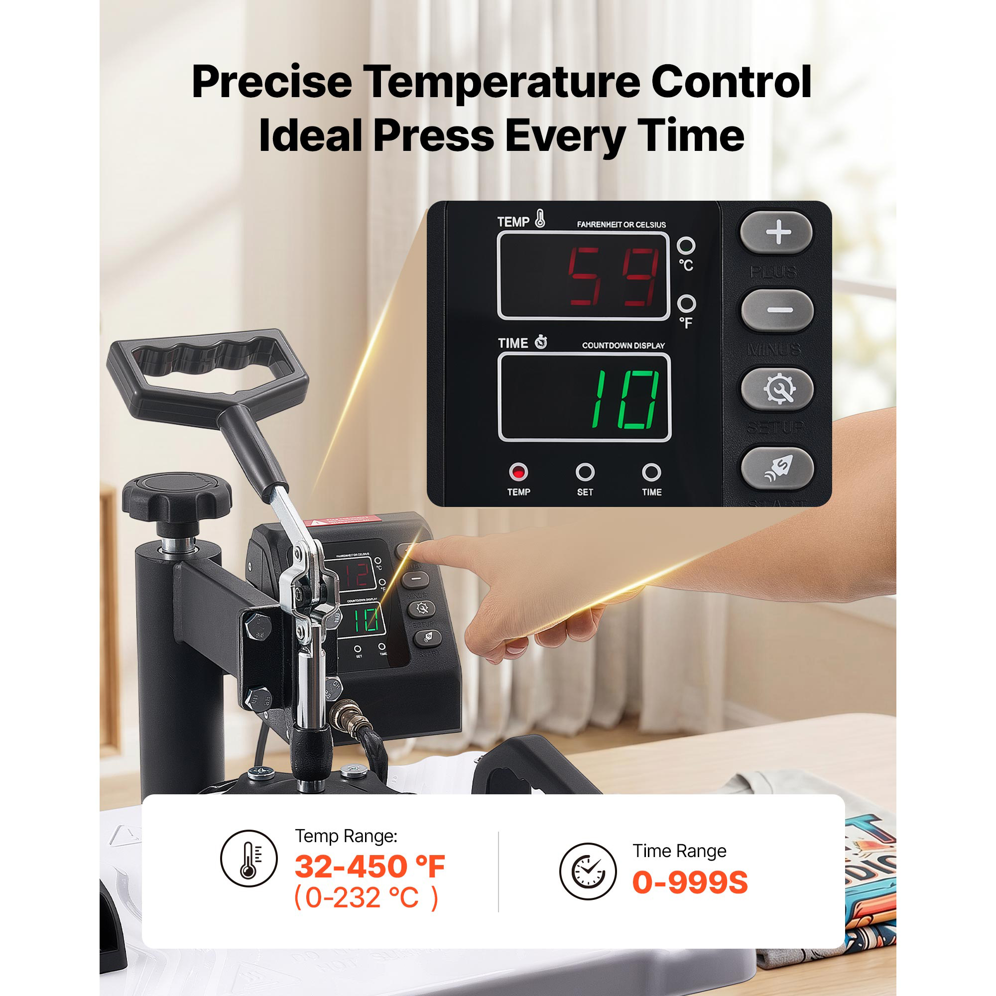 Heat Press Machine 12 X 15 In Sublimation Press Machine Swing Away, Heat Up Fast And Even, Digital… image 3