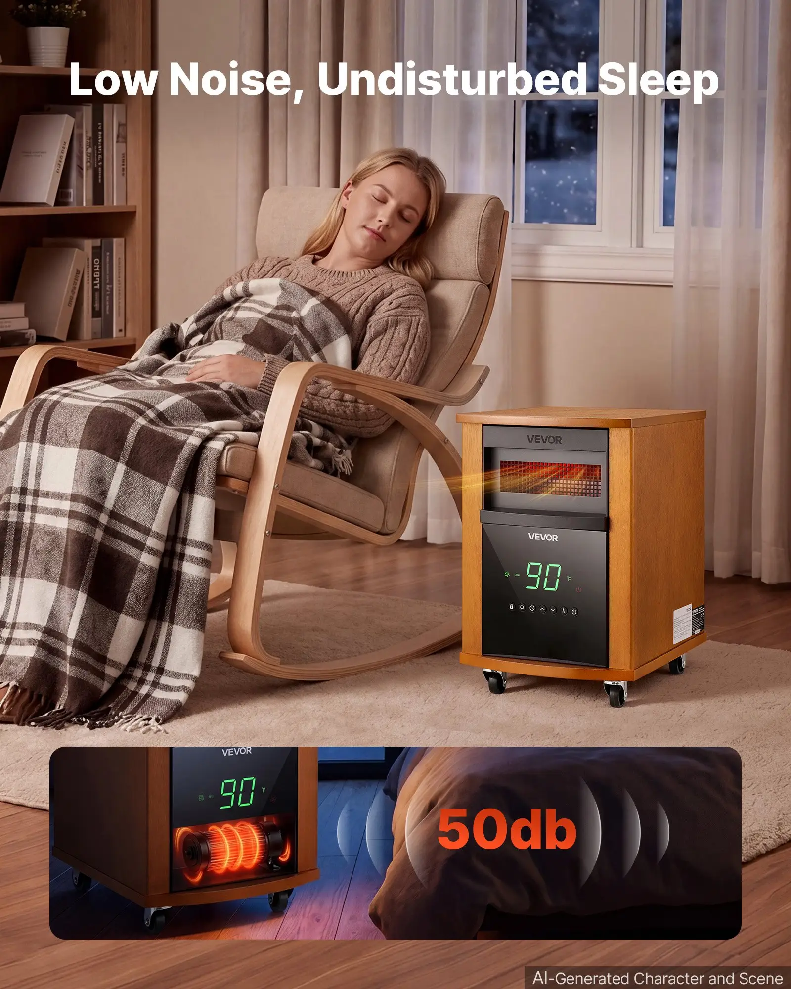 Infrared Heater 1500W Electric Space