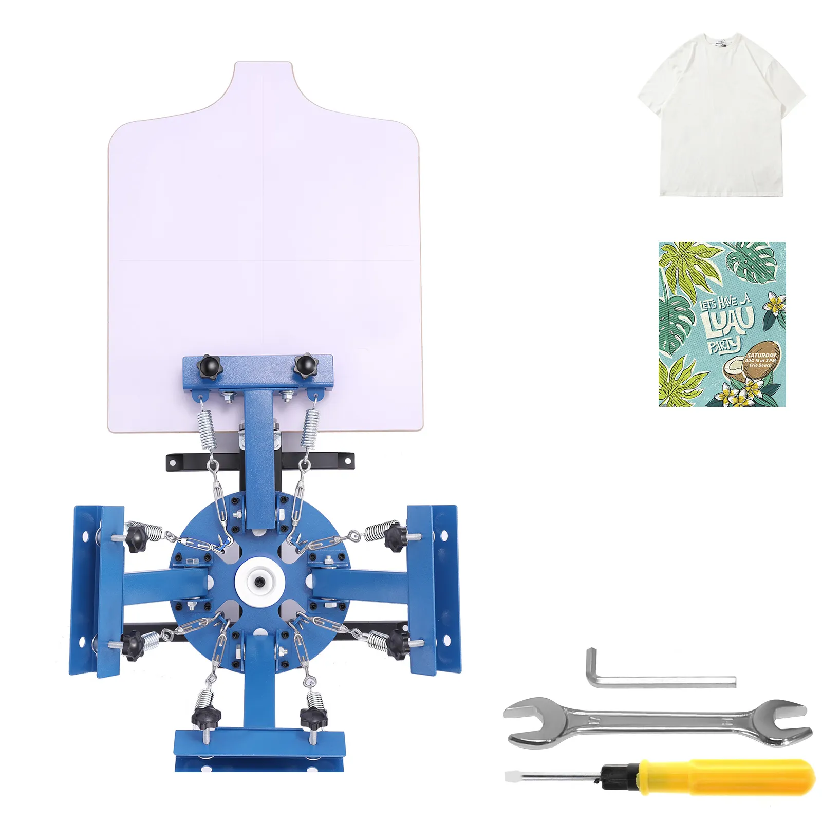 Screen Printing Machine 4 Color 1 Station