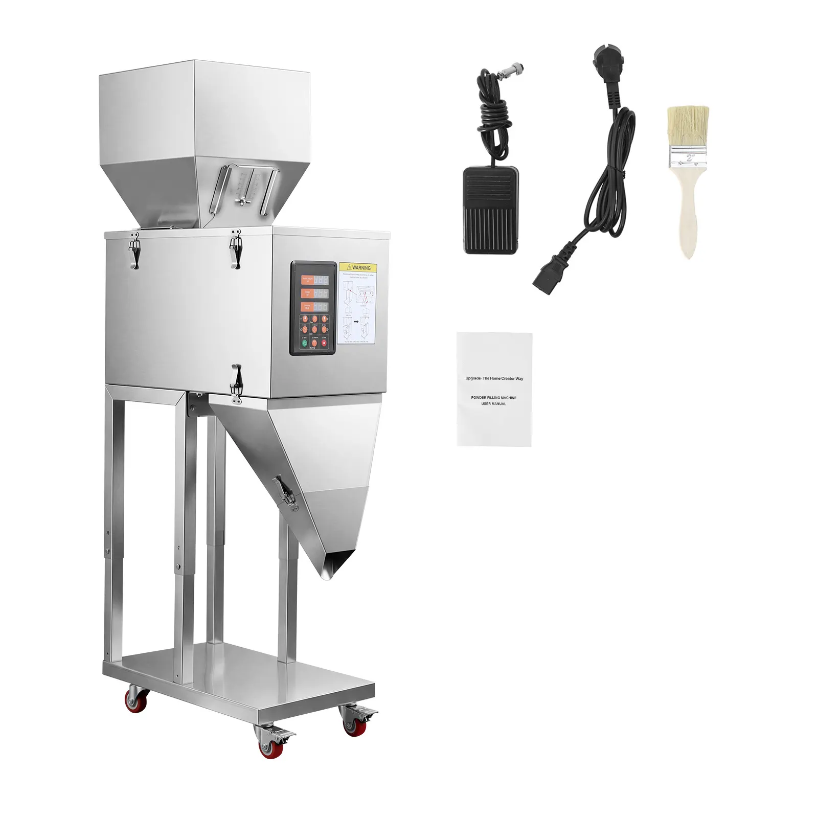 Powder Filling Machine, 10-999g (0.02-2.2lbs) Automatic Particle
