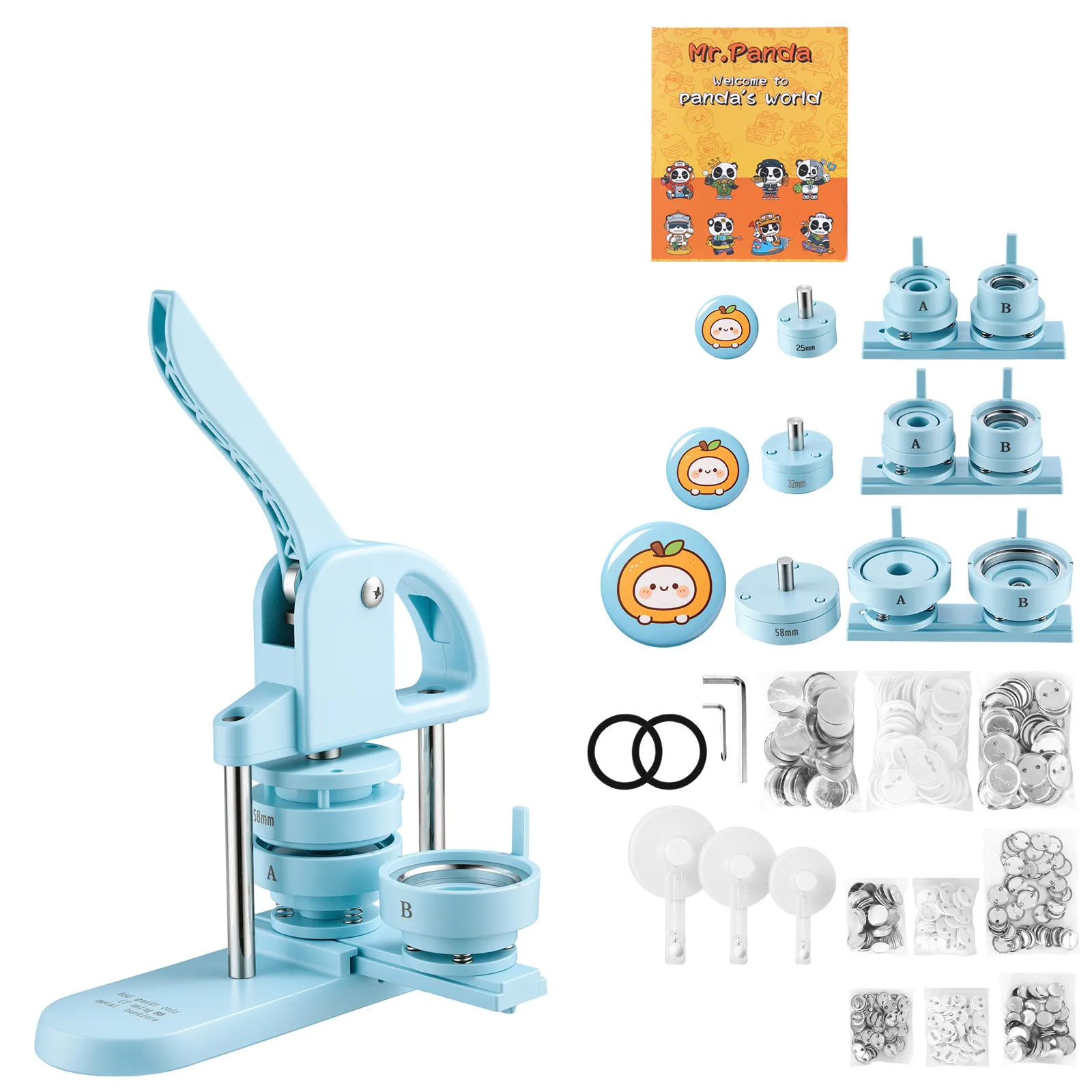 Button Maker Machine 1" 1.25" 2.25"(25 32