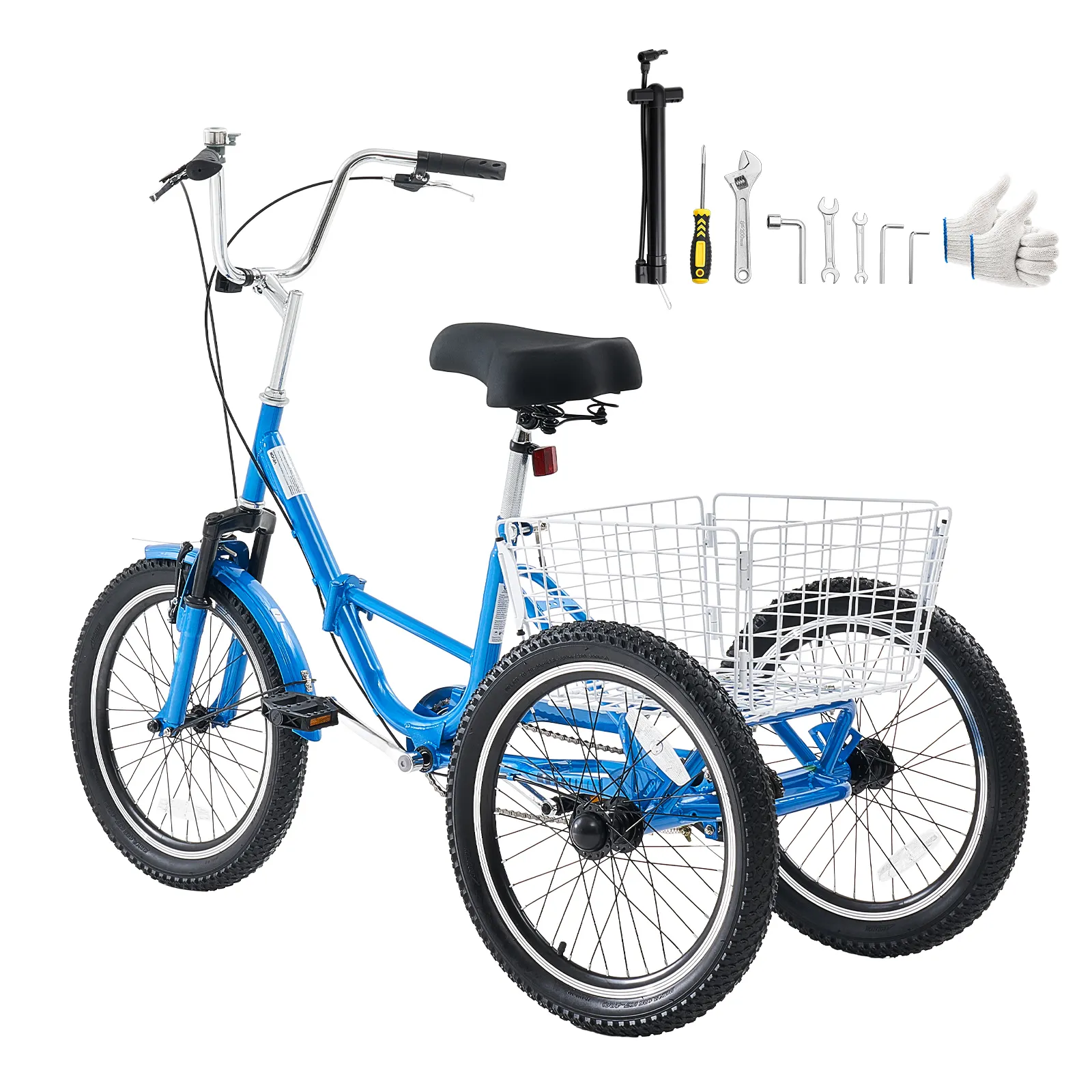 Folding Adult Tricycle 20 Inch 3 Wheel