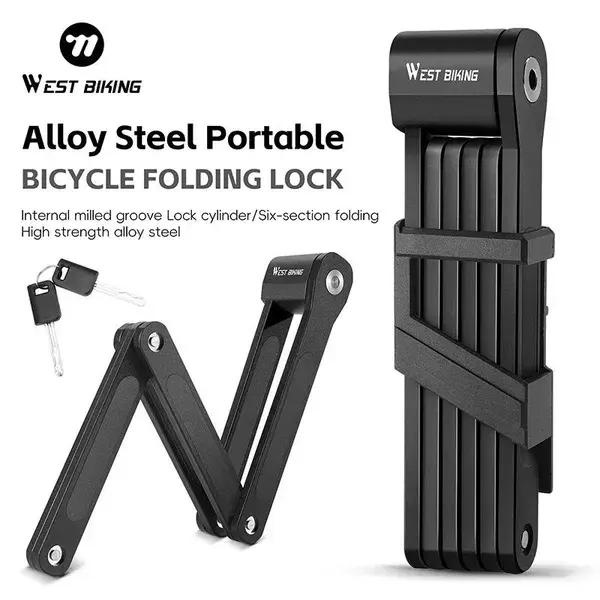 Bicycle Folding Lock 2 Keys 87cm High