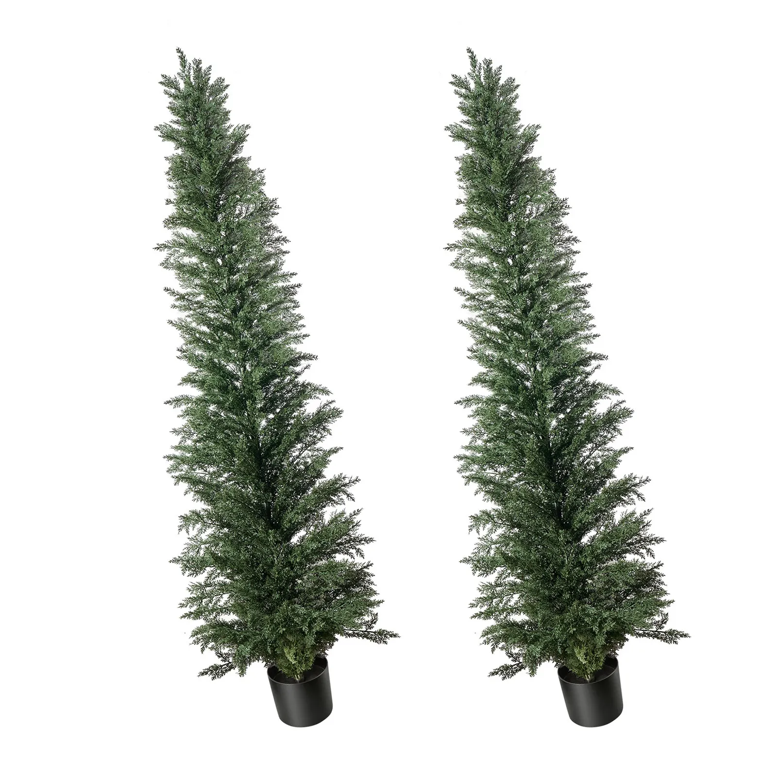 Artificial Topiary Cedar Tree 8 Ft Set