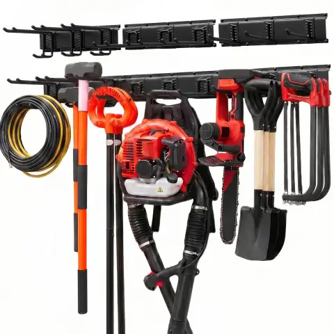 Garage Tool Organizer 49 5 Inch 600 Lbs Wall Mount Garden Tool Rack Heav