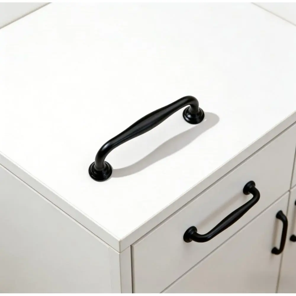 Set Of 12 Black Kitchen Handles