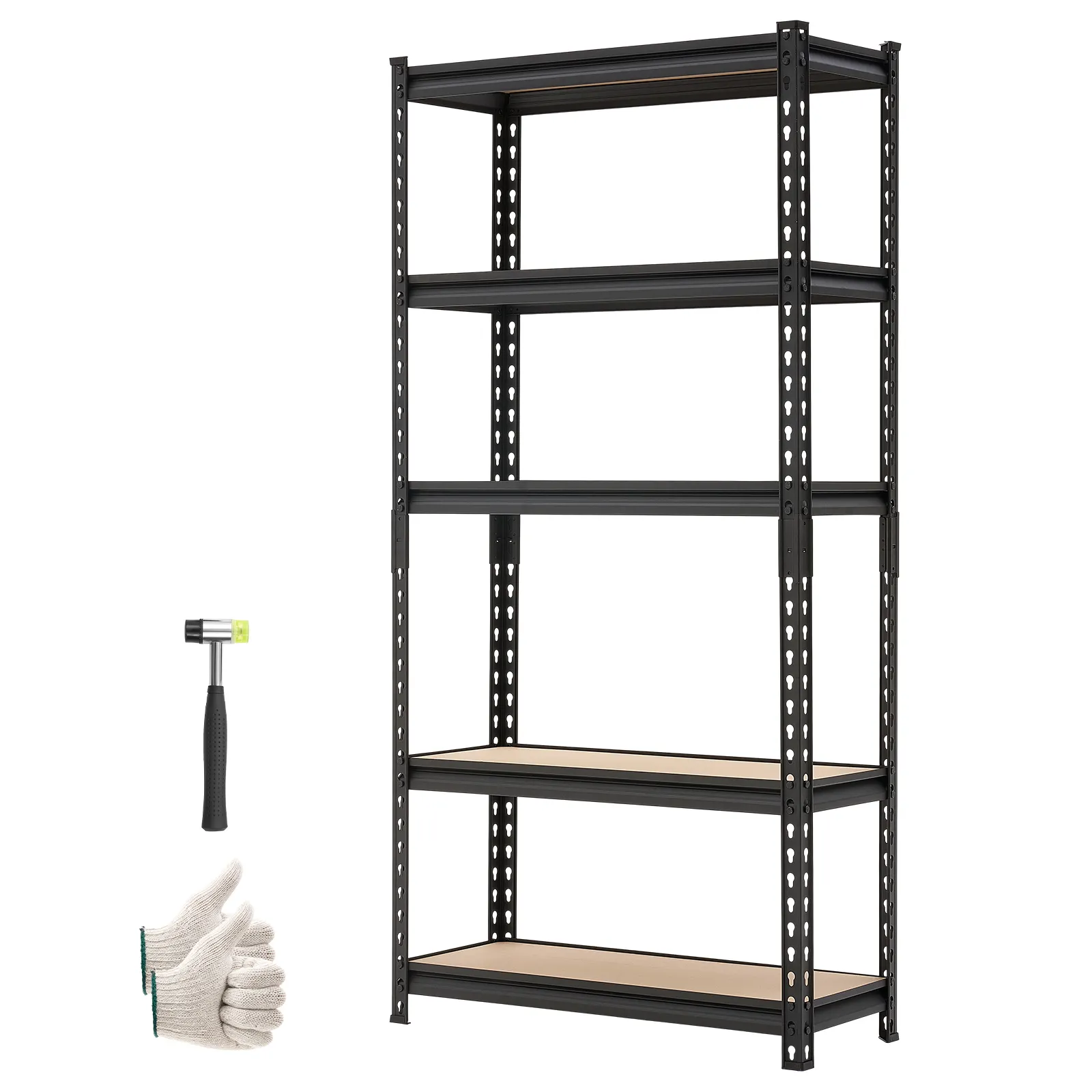 Storage Shelves, 5-Tier Adjustable, 2000 Lbs Capacity