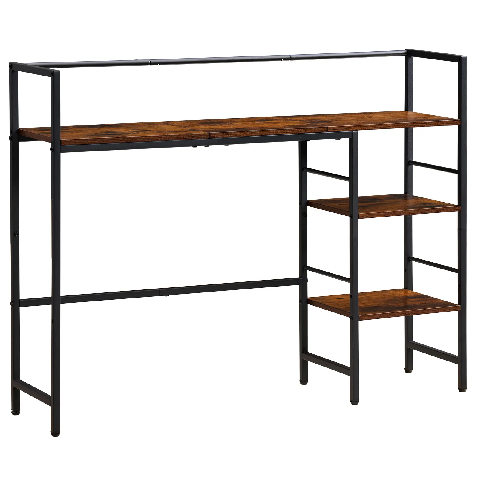 Desktop Bookshelf 4-Tier Countertop Storage Hutch