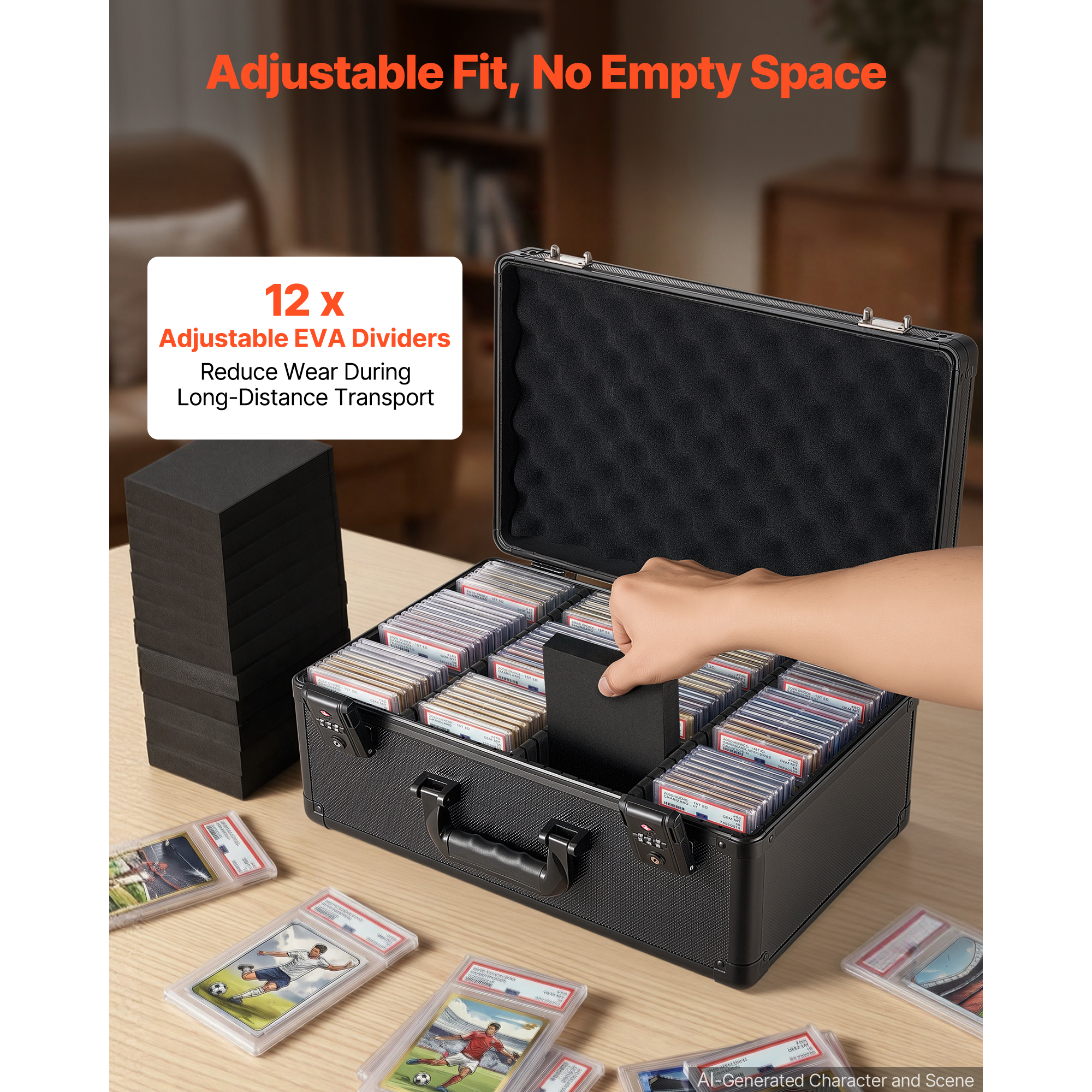 Graded Card Case 4 Row 152 PSA Slab Storage