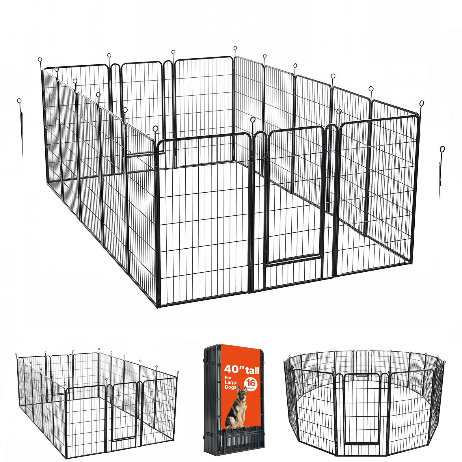 Dog Playpen 40 Inch 16 Panels Foldable