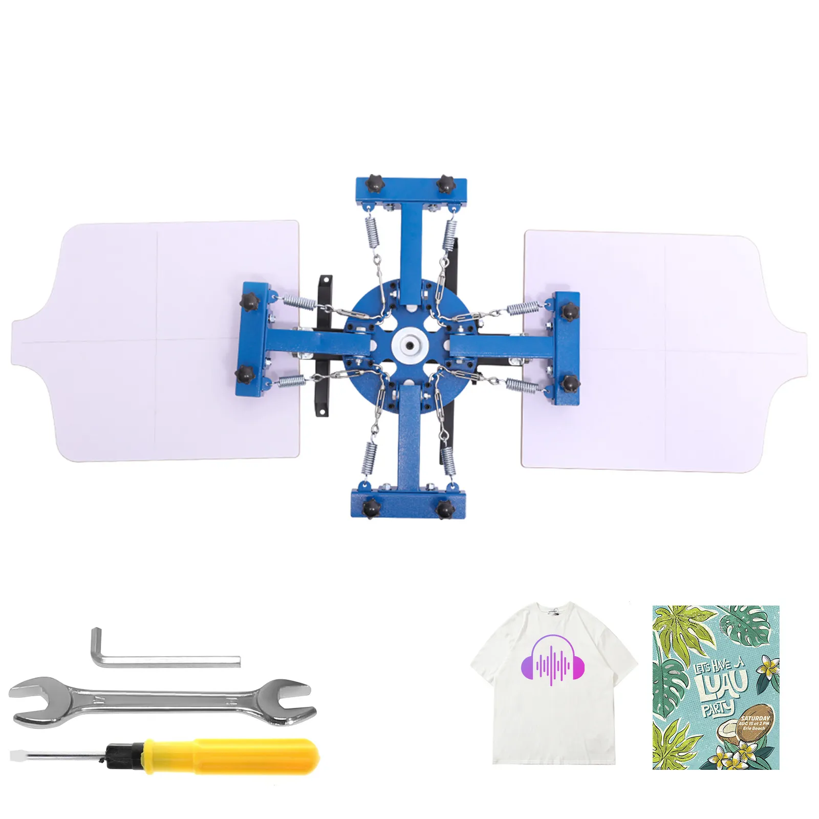 Screen Printing Machine 4 Color 2 Station