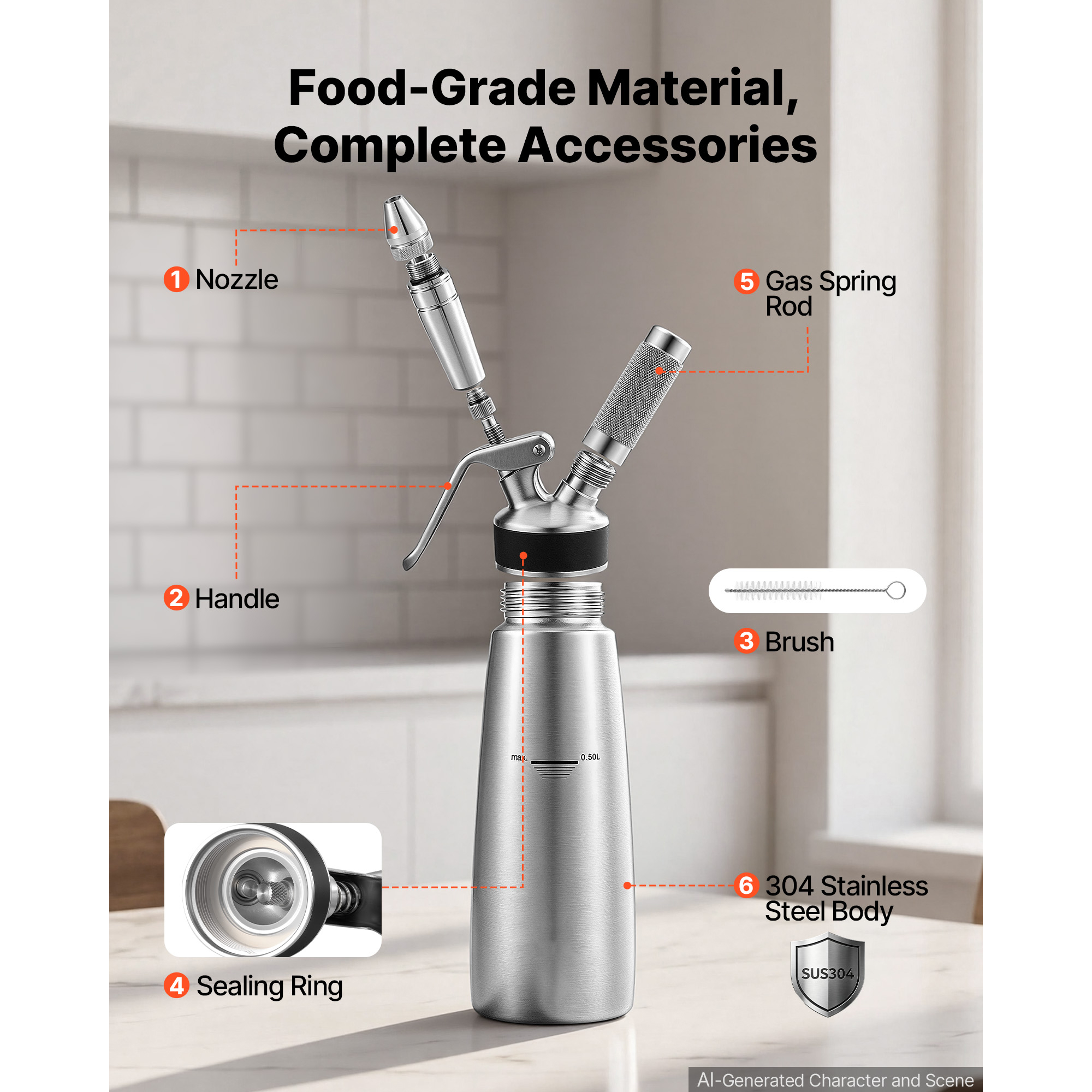 Nitro Cold Brew Coffee Maker 17 Oz Nitrogen