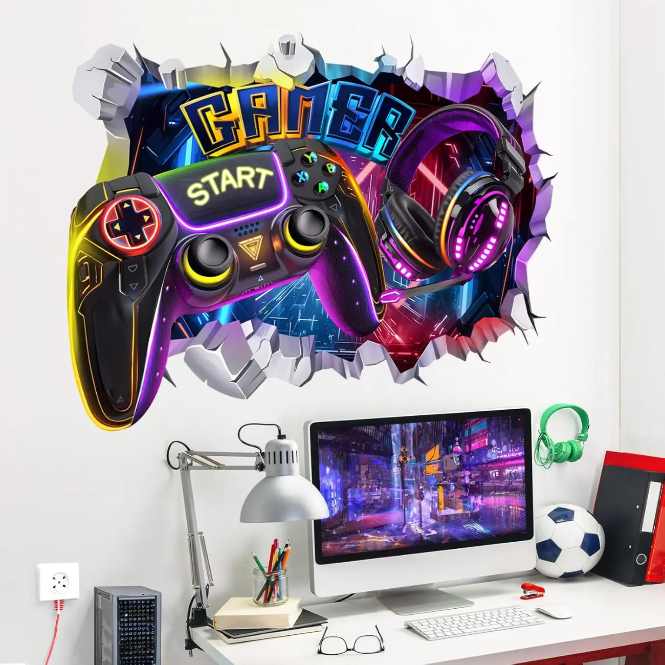 Set Of 2 Wall Stickers - Controller
