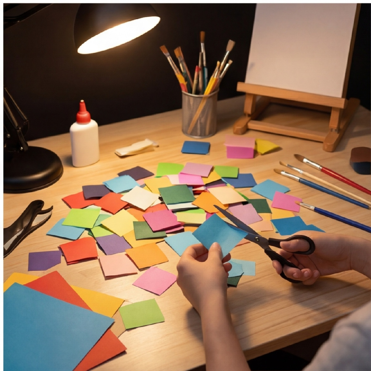 4,000 Sheets Of Assorted Square Paper, 5x5 Cm - 40 Colors, 100 Sheets Each, Versatile For Craft Projects - Craft Supply Set