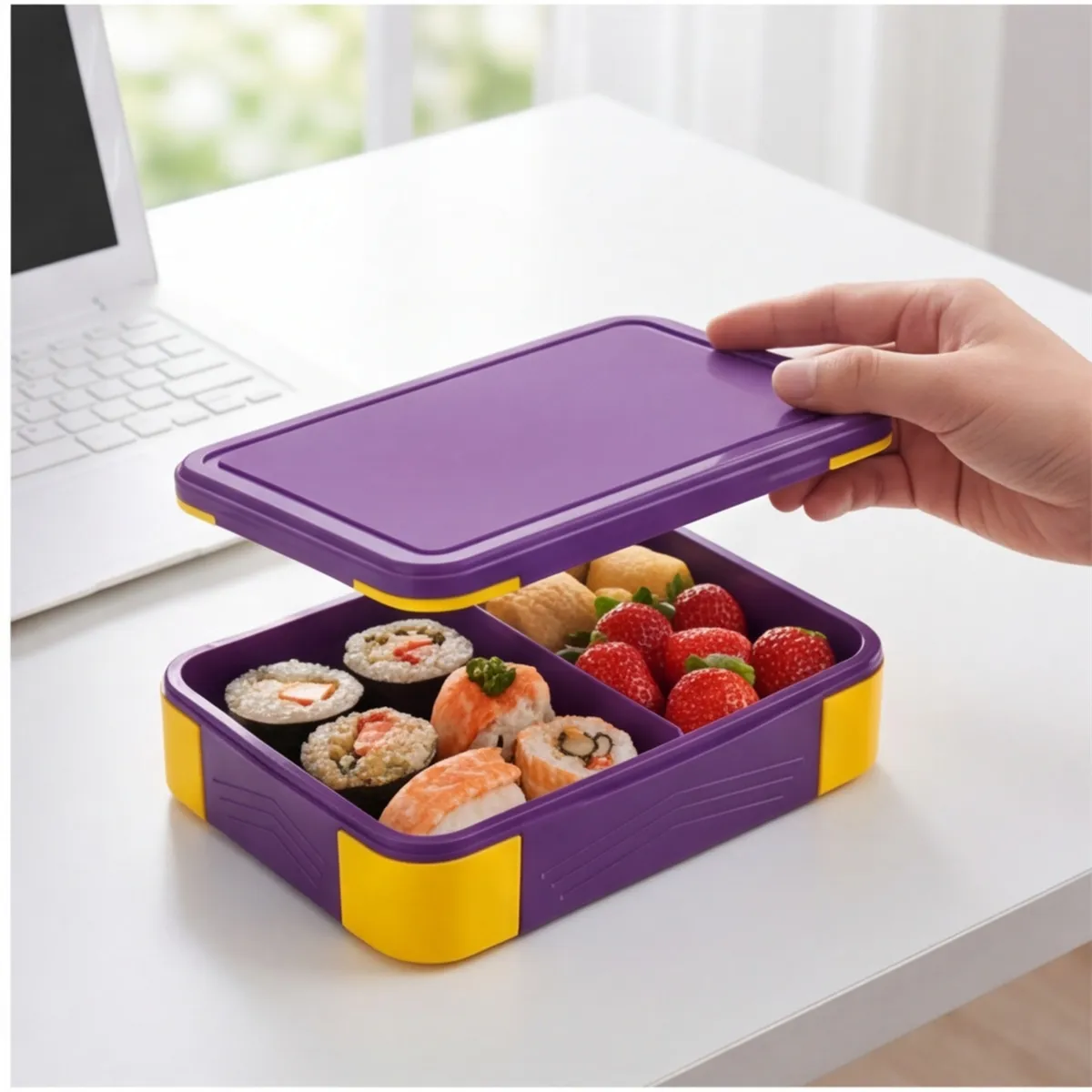Storage Box With Compartments – Lunch