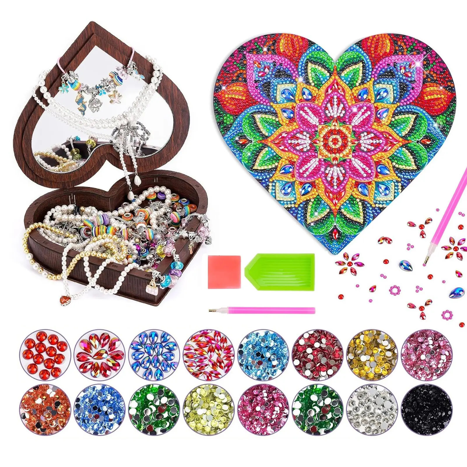 DIY Diamond Heart Jewelry Box – Creative