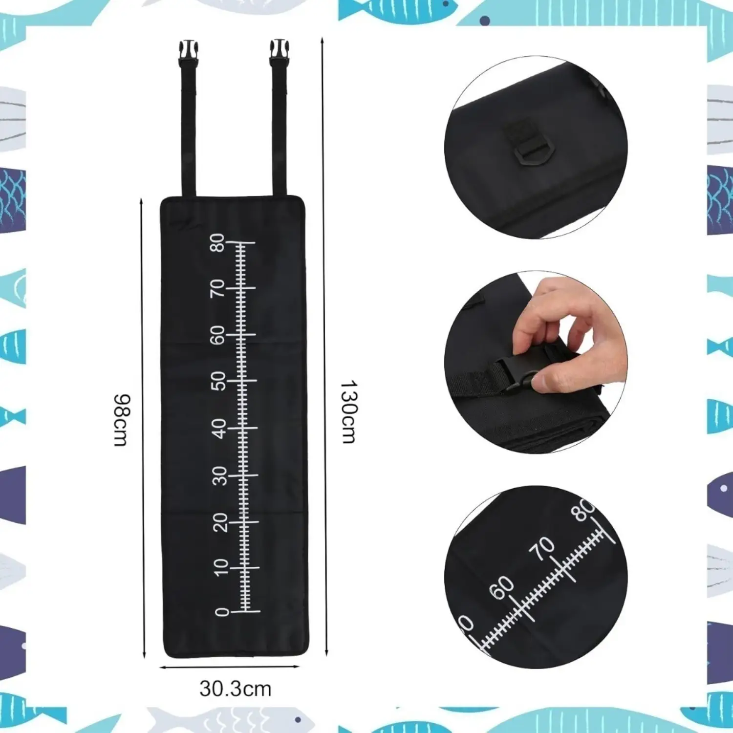 Fishing Spot - Durable Mat For Fishing Gear & Wet Area Party Accessory Set