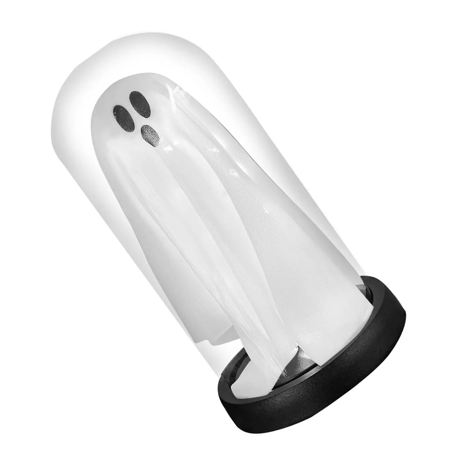 Light Up Ghost In Glass Cloche LED