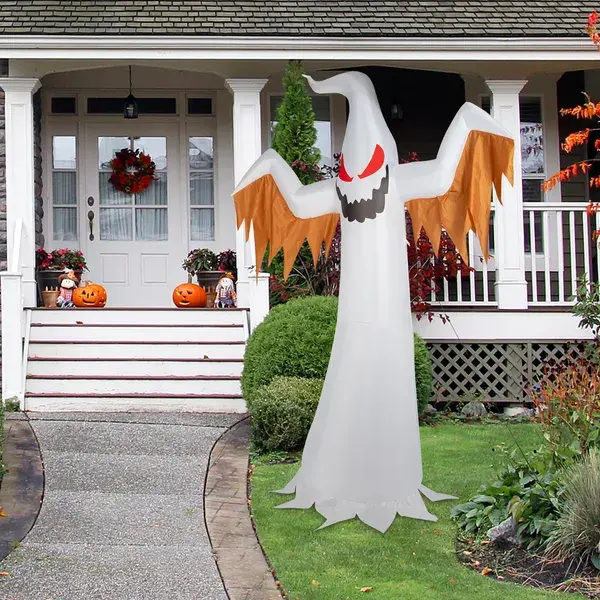 12ft LED Lights Giant Scary Ghost Flames