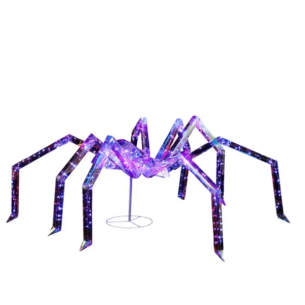 3FT Halloween Decorations Light Up Spider, Outdoor