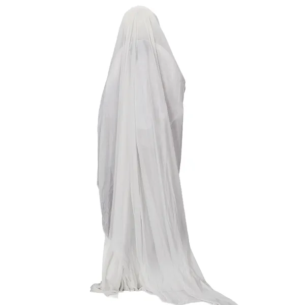 4.3ft Halloween Decorations Outdoor Life Size Animatronics Ghost With Trident, Sound-Actived Party Decor… image 4