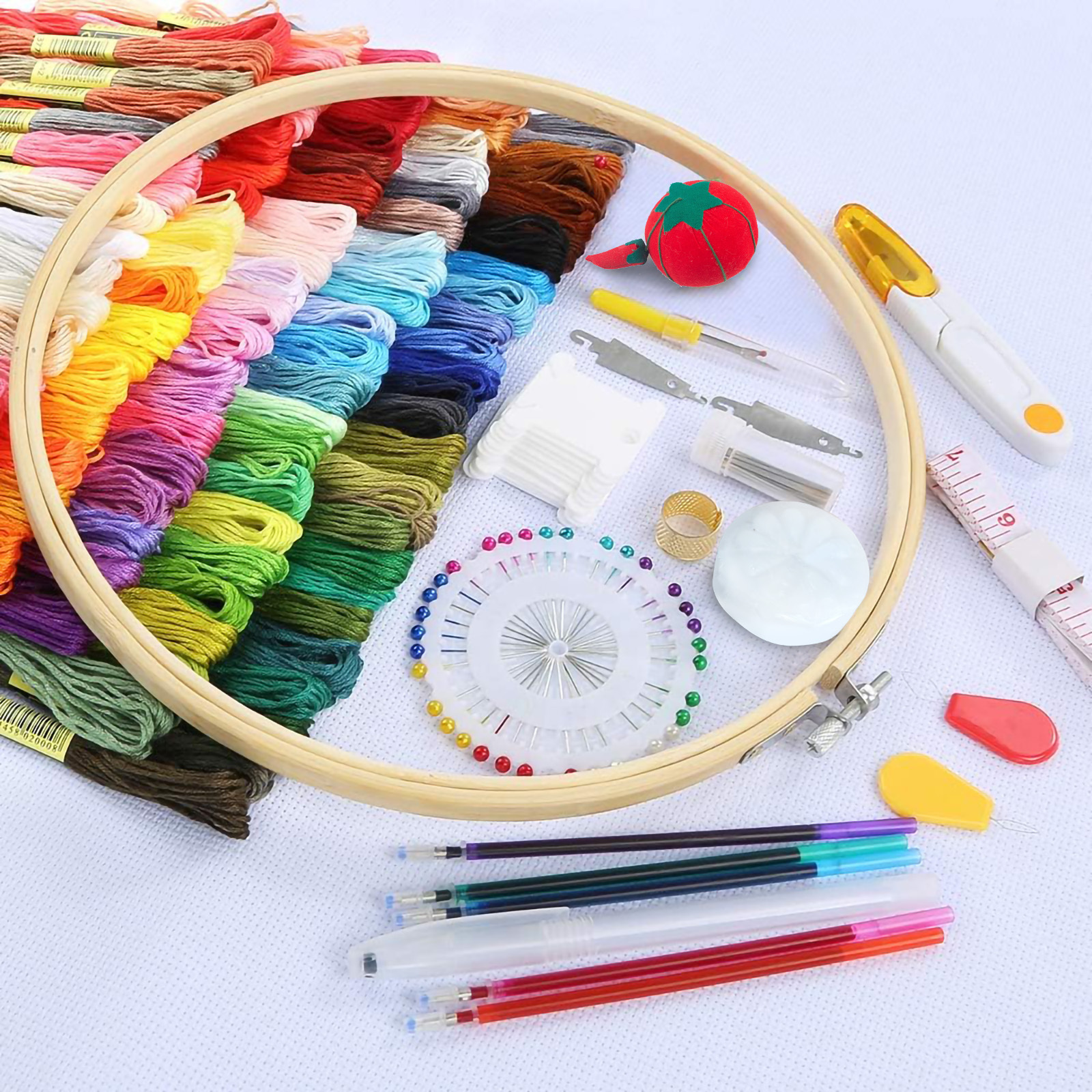 Embroidery Accessory Set with 100 Threads, picture 2 of 2