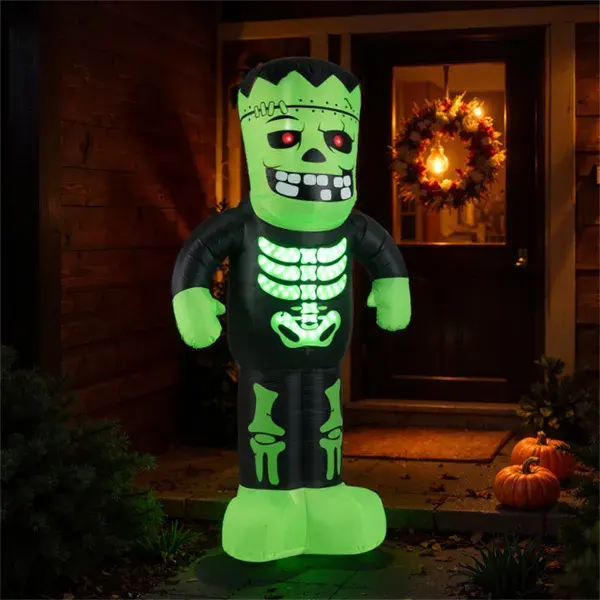 LED-Lit Inflatable Frankenstein (8.4ft) - 90s Fast