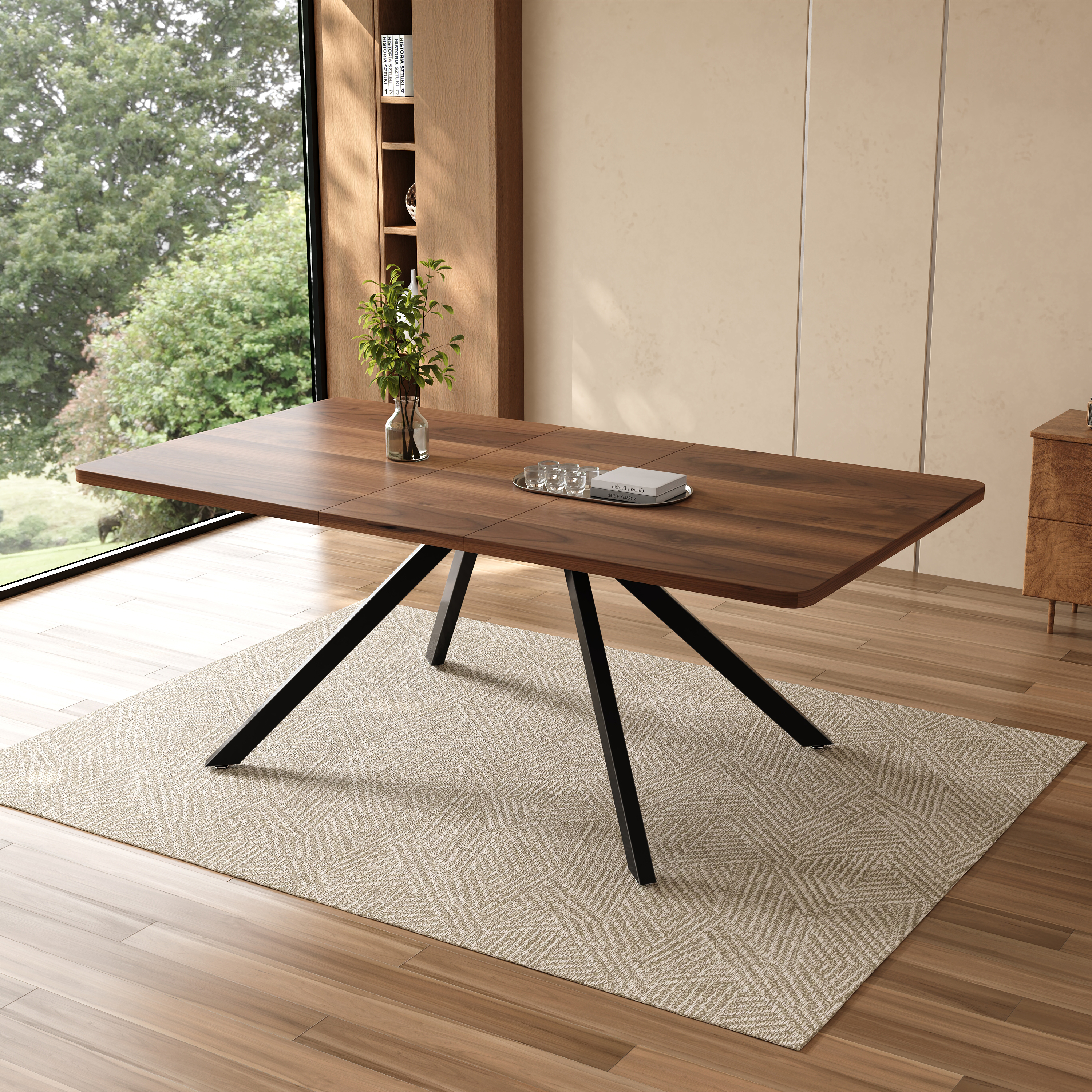 Extendable Dining Table 3 Lengths 160 200 240x90cm Seats 6-10 — image 3