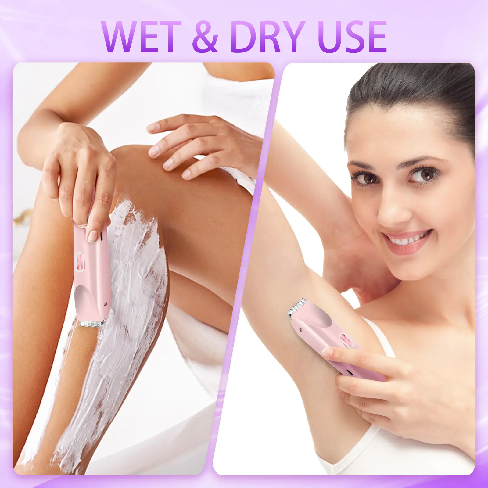 2-in-1 Shaver With Replacement Head And Cleaning Brush For A Precise Grooming Party Accessory Set