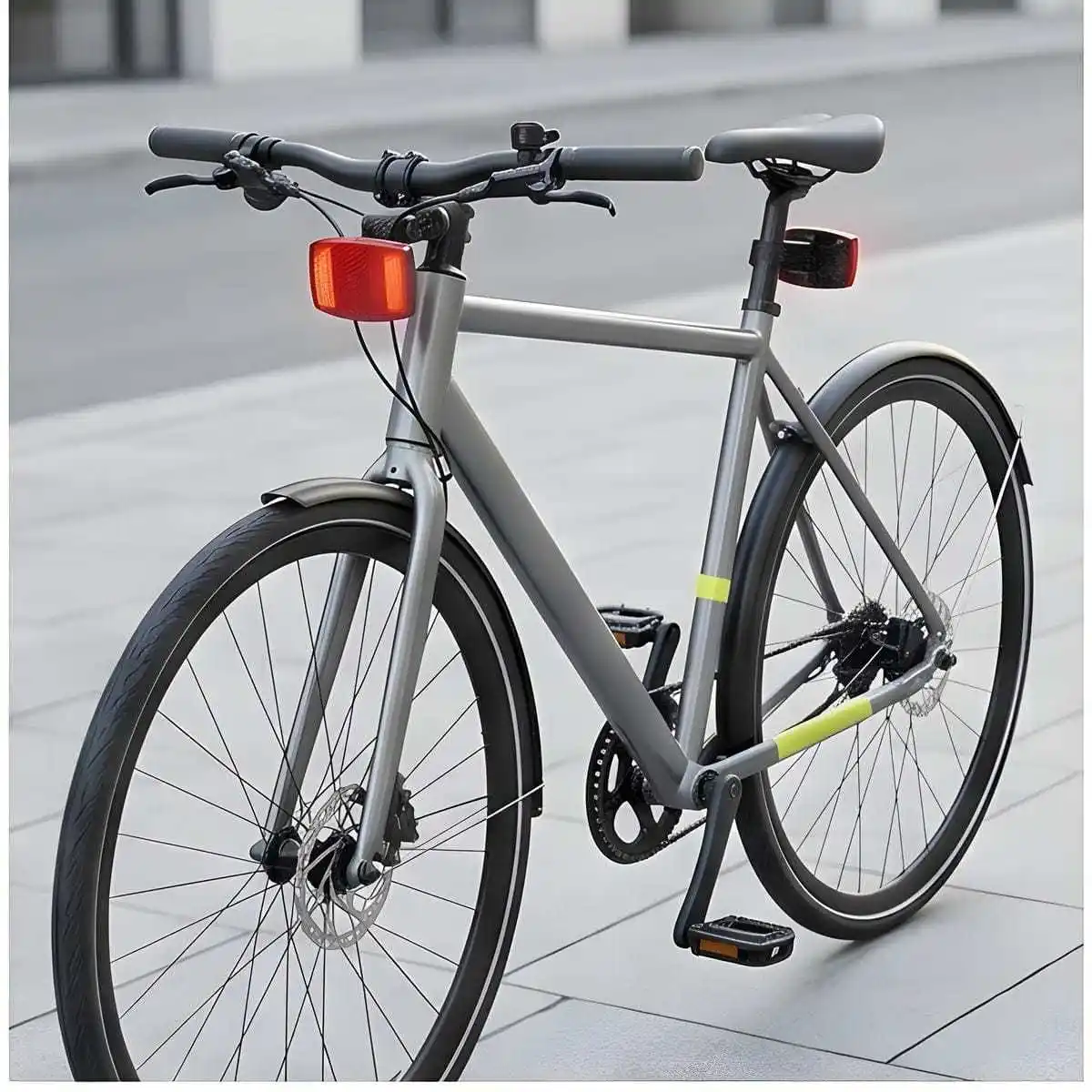 Bicycle Accessory Set: Front, Rear, And Rim
