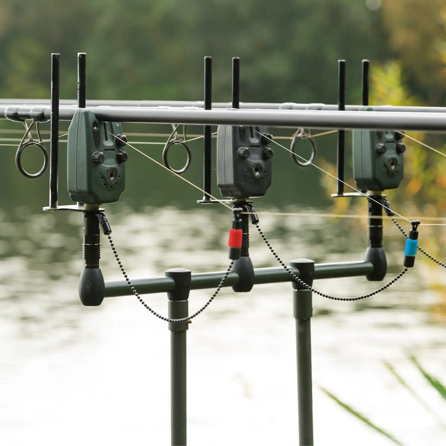 Night Fishing Set With 4 Swinger Floats In Blue, Red, Green, And Yellow, And 20 Floats For Anglers