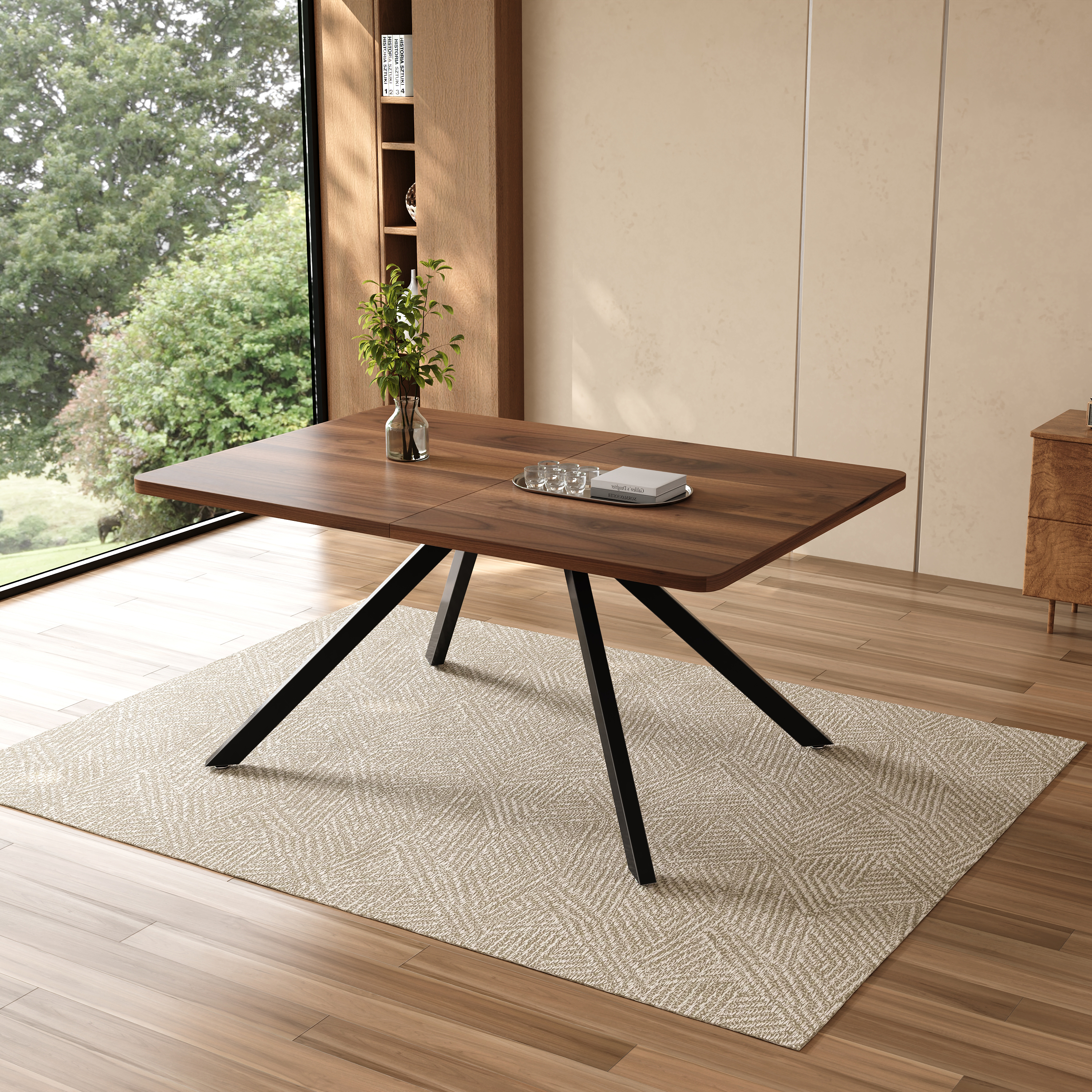 Extendable Dining Table 3 Lengths 160 200 240x90cm Seats 6-10 — image 4