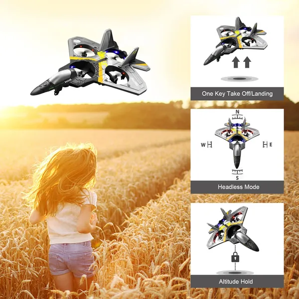 4DRC V17 Remote Control Plane RC Airplanes 2.4GHz 6CH EPP RC Plane 4 Motor RC Aircraft Toys For Adult Kids With… - 3