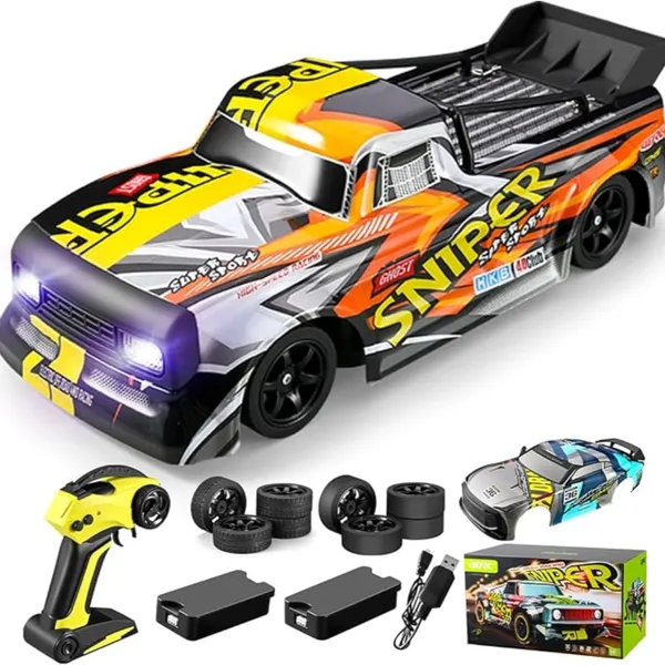 4DRC H4 Remote Control Car 2.4Ghz 4WD High Speed RC Car For Kids Adults Toys/Gifts,2 Battery