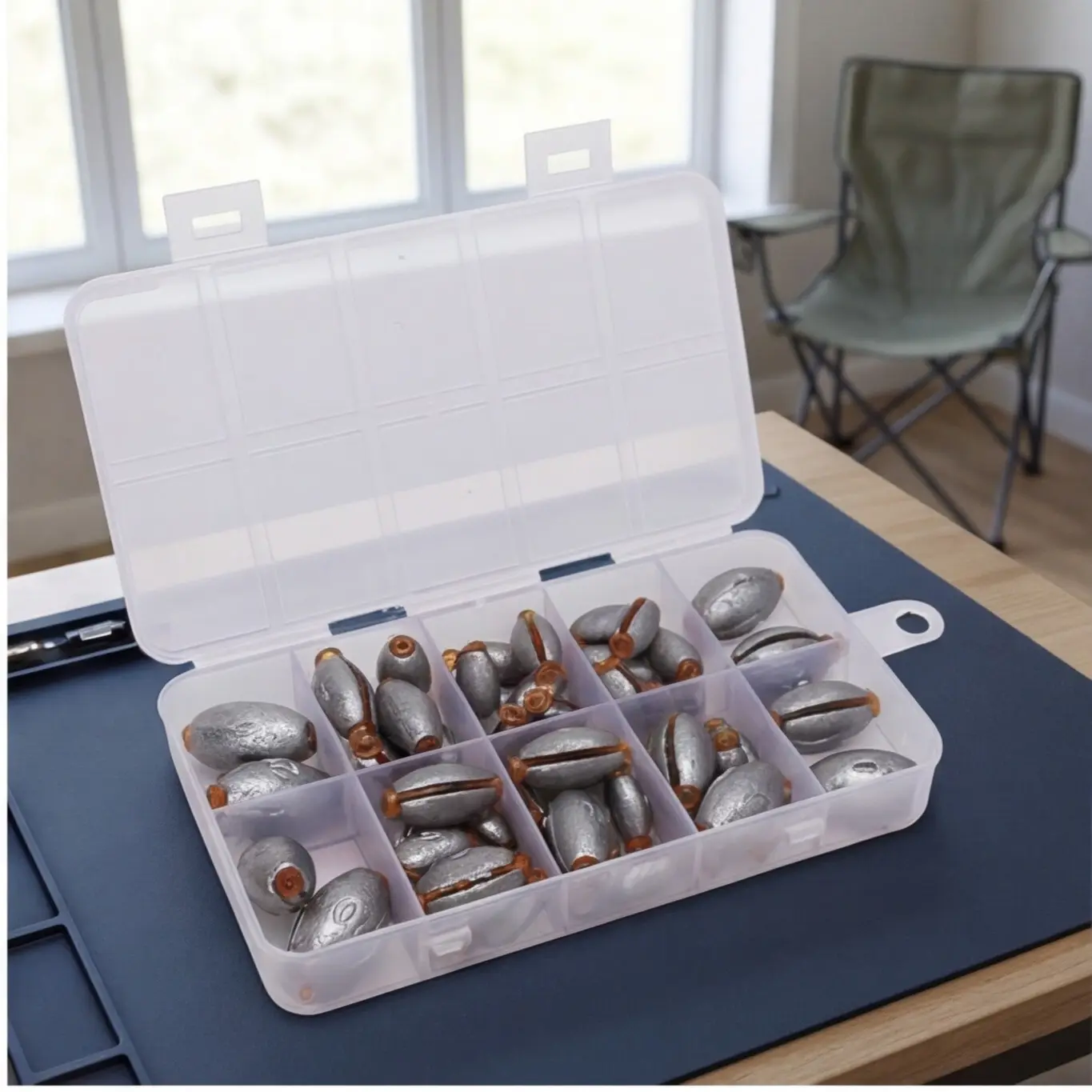 50-Piece Set Of Saltwater Fishing Weights