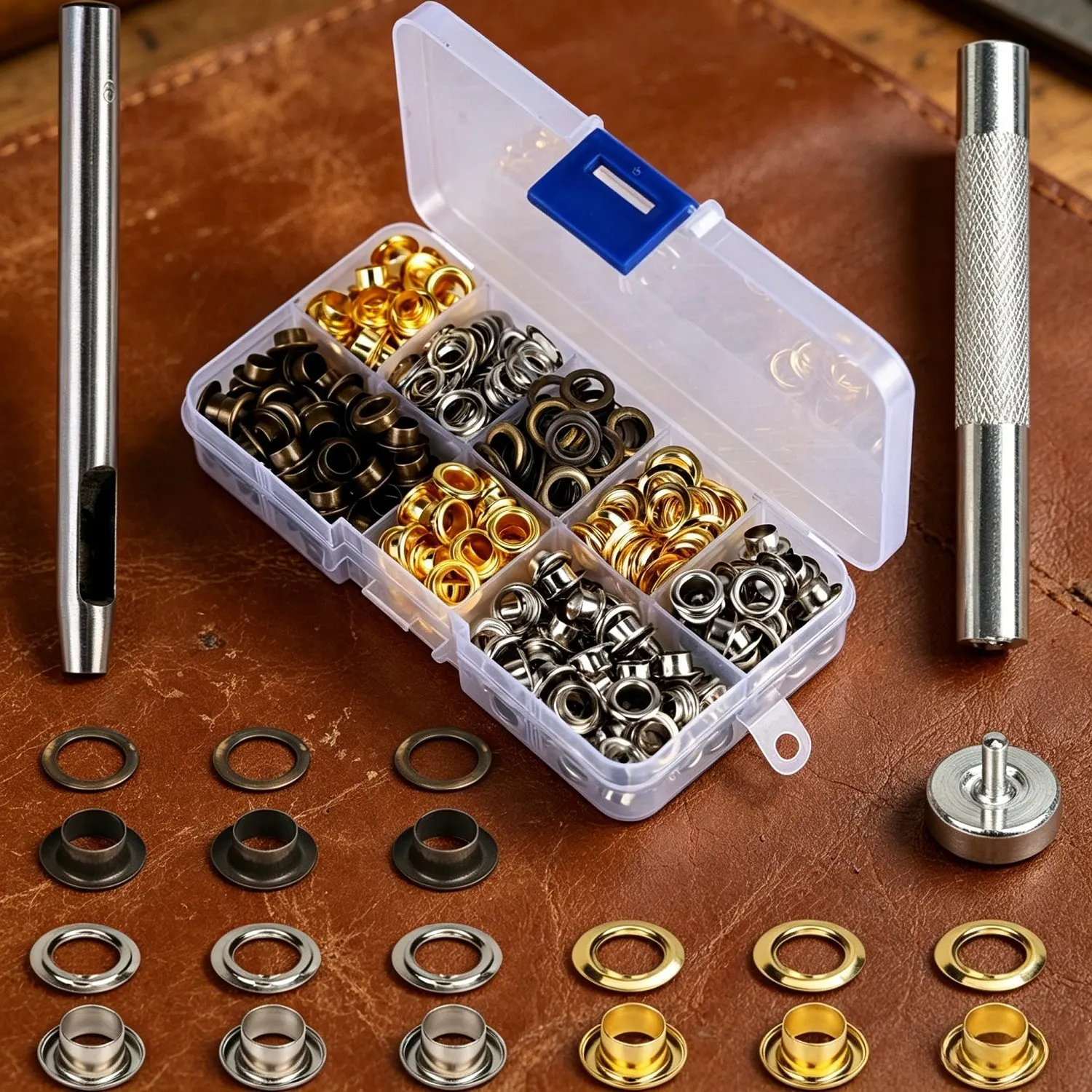 204-Piece Metal Eyelet Tool Kit
