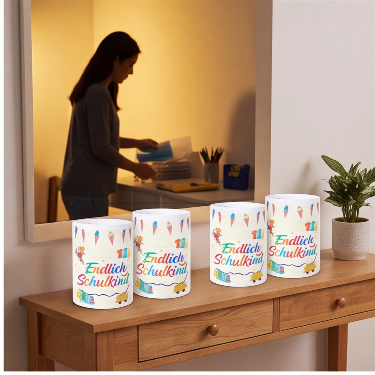 12 Colorful Candle Lampshades For School, Colorful Table Decorations For Parties