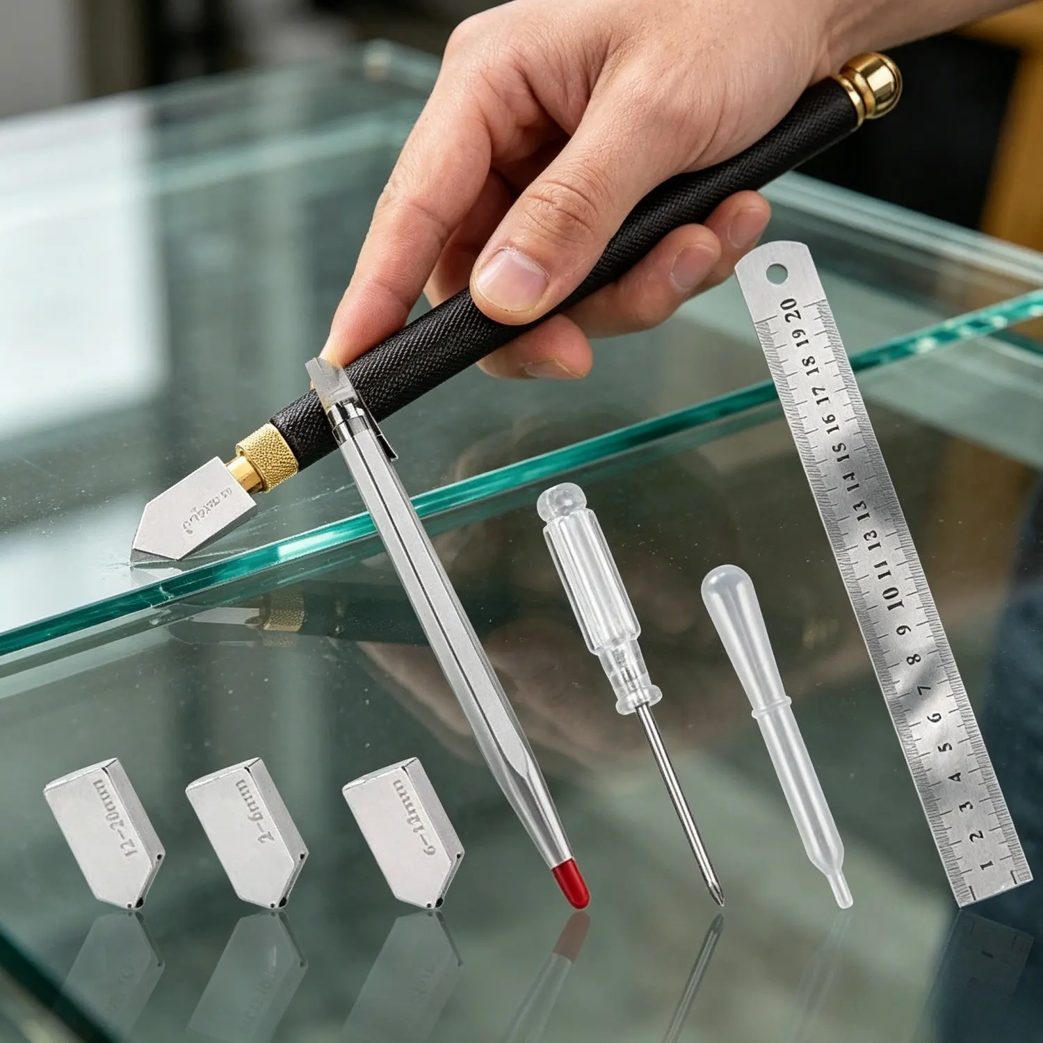 9-piece Glass Cutter Set