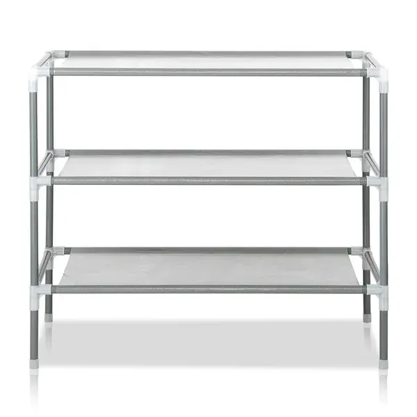 Simple Assembly 3 Tiers Non-woven Fabric Shoe