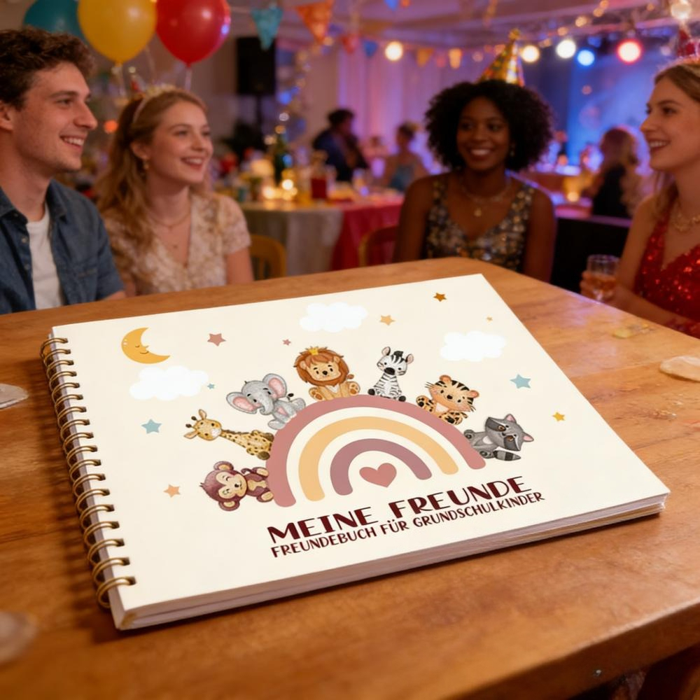 Guest Book For Friends At A Birthday Party - Memory Book For Personal Friendship Memories - Party Decoration