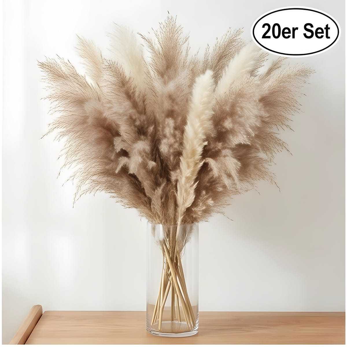 Set Of 20 Natural Dried Reeds For Home Decor And Party Supplies