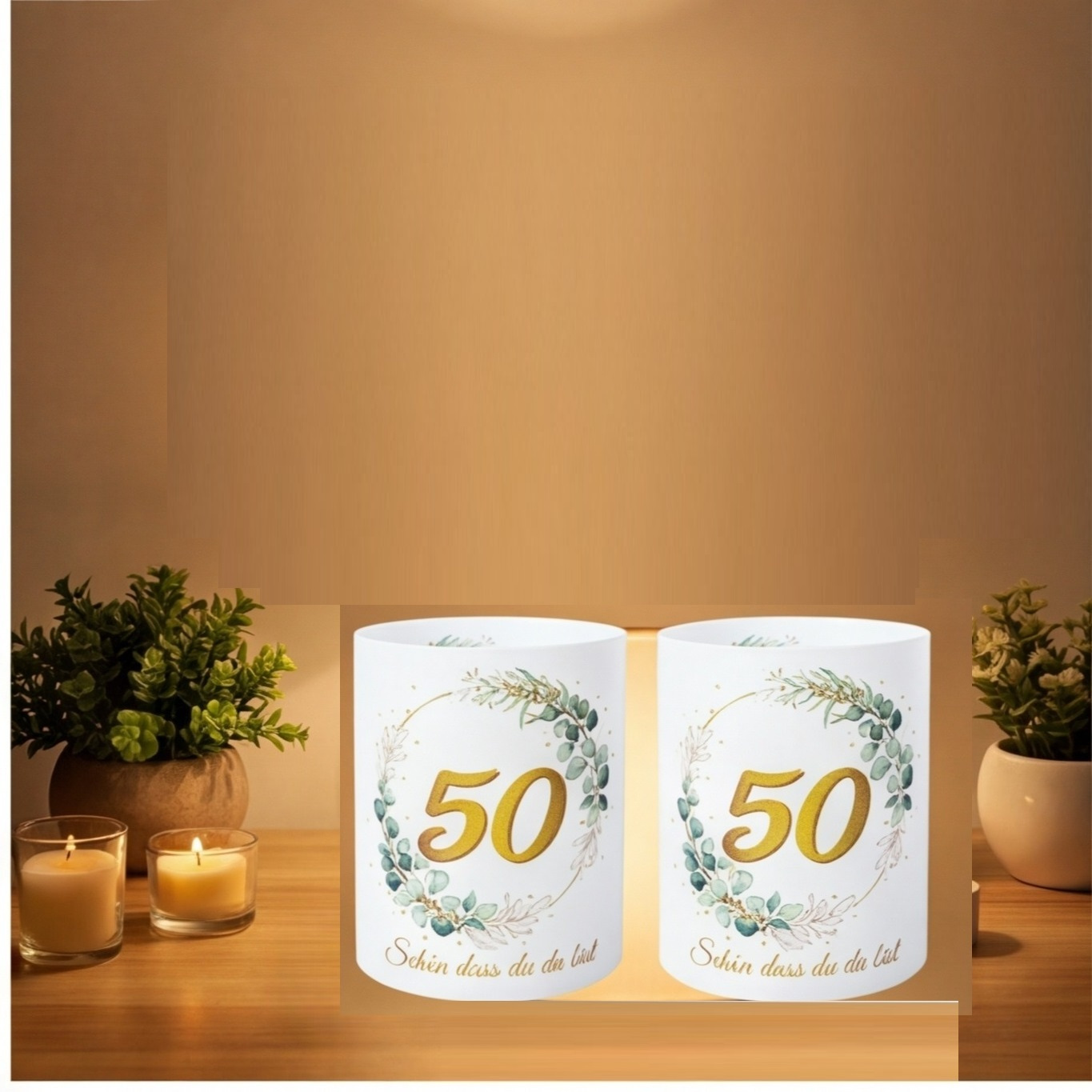 Set Of 12 “Green Leaf 50” Lampshades With A Leaf Motif, Nature-inspired Lampshades For Pendant Lights, Stylish