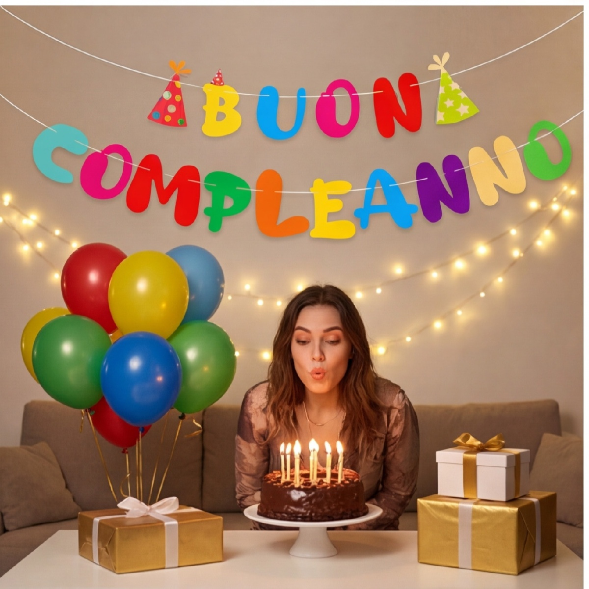 21-Piece Birthday Decoration Set - Complete Party Decor For Birthday Parties And Celebrations - Party Supplies